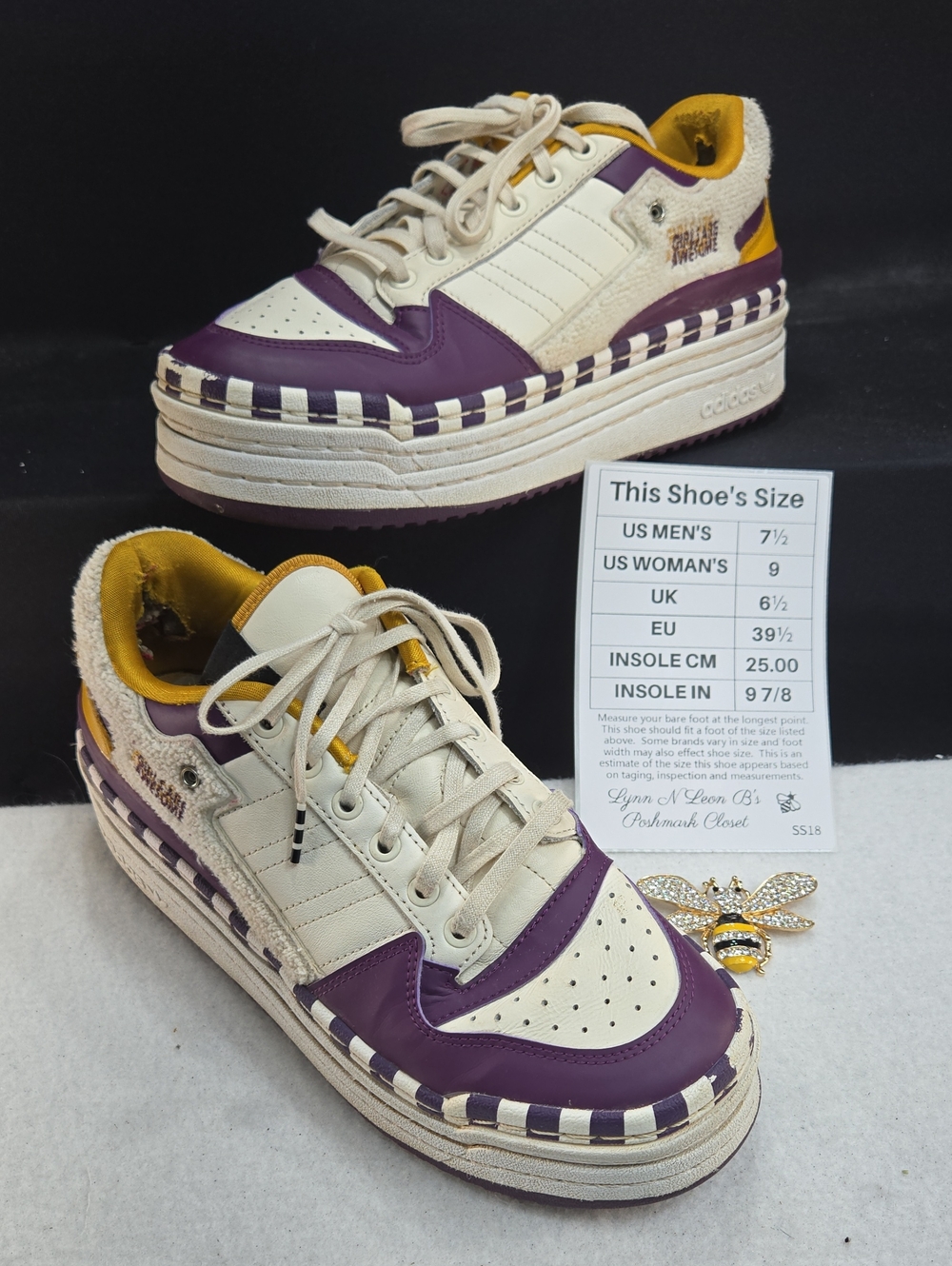 Girls Are Awesome x adidas Triple Platform Low (Style Code: GY2618)